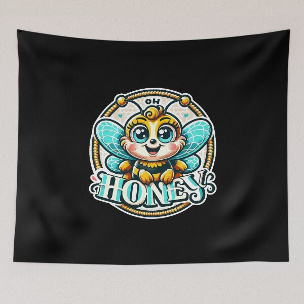 Item preview, Oh Honey - Bees Illustration designed and sold by MrERNST.