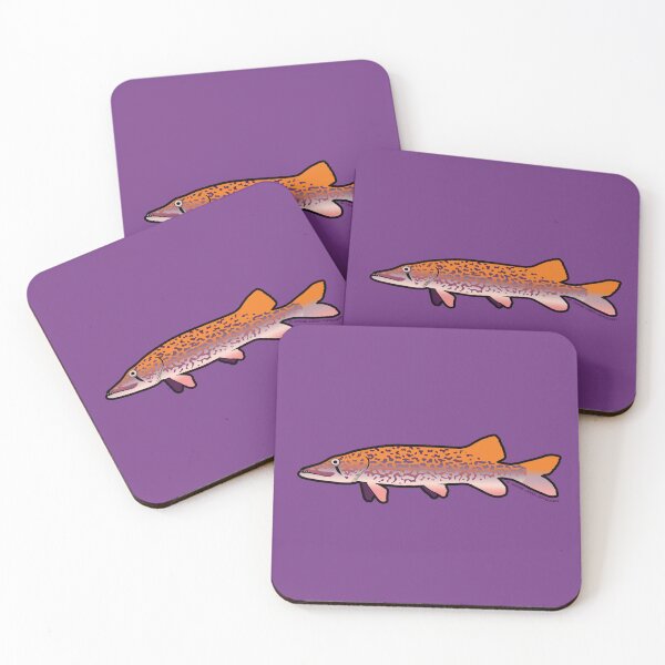 Item preview, Chain Pickerel, Orange and Pink Pattern designed and sold by CraneCreek.