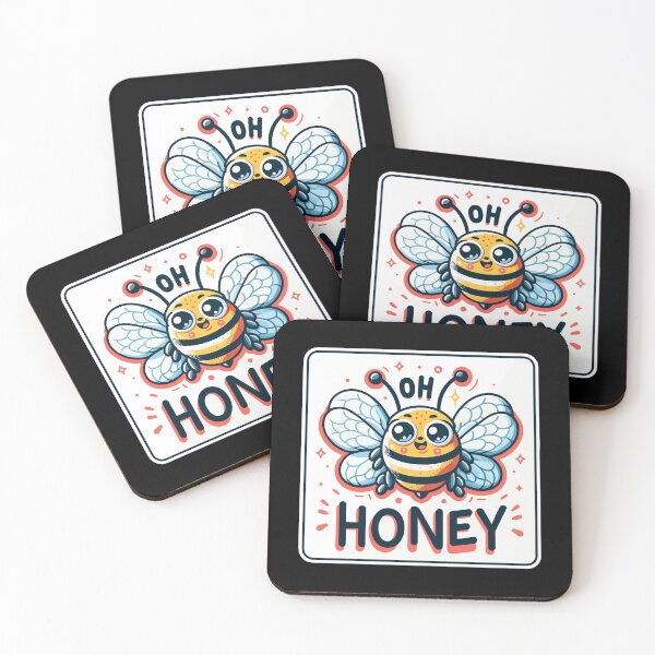 Item preview, Oh Honey - Bees Illustration designed and sold by MrERNST.