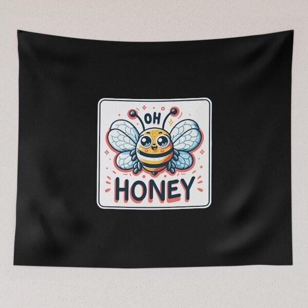 Item preview, Oh Honey - Bees Illustration designed and sold by MrERNST.
