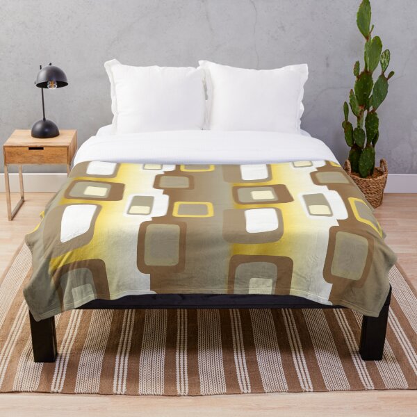 Aperçu de l'œuvre Shades of Gold Contemporary Retro fabric designs créée et vendue par Andimoot.
