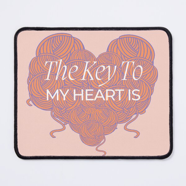 Item preview, The Key To My Heart Is Yarn designed and sold by AJdodd.
