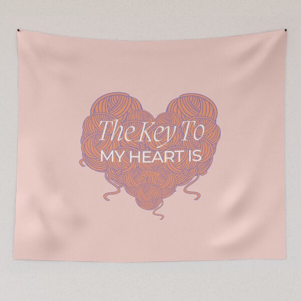 Item preview, The Key To My Heart Is Yarn designed and sold by AJdodd.