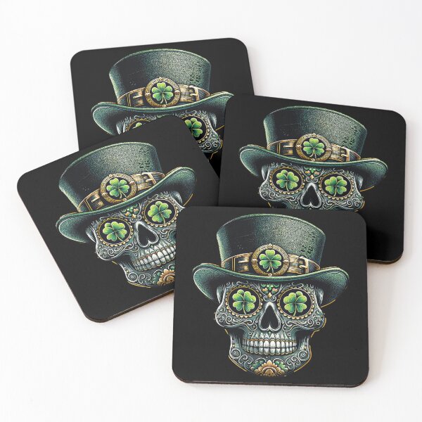 Item preview, St Patricks Day Skull Leprechaun St Patricks Day Skeleton Irish Gifts T-Shirt designed and sold by MAPDDesigns.