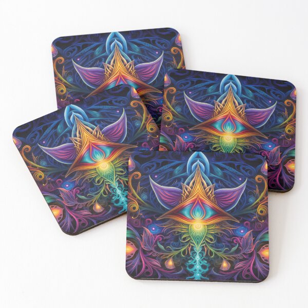 Item preview, Transcendent Flames - Psychedelic Energy Tapestry Art designed and sold by pooshda.