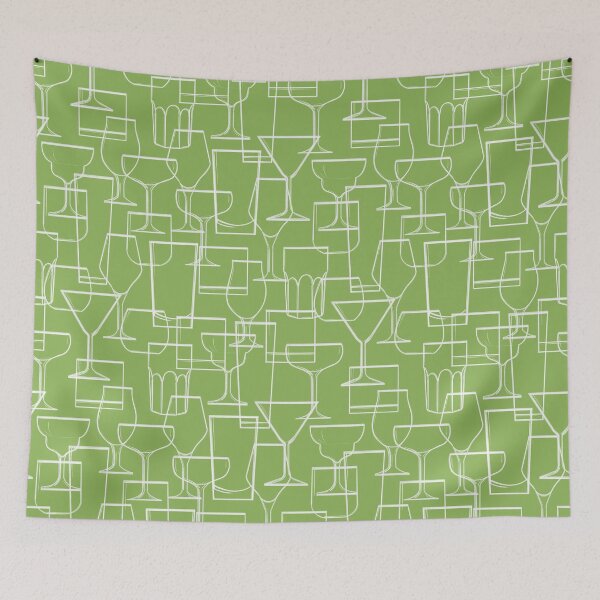 Item preview, Cocktail Glasses - Green designed and sold by blindcat-design.