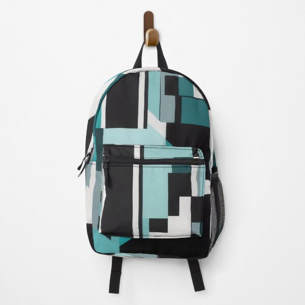 Item preview, Teal Tranquility: Abstract Geometric Elegance, Modern Minimalist Art, Contemporary Aqua Shapes Design designed and sold by WarFX Designs.