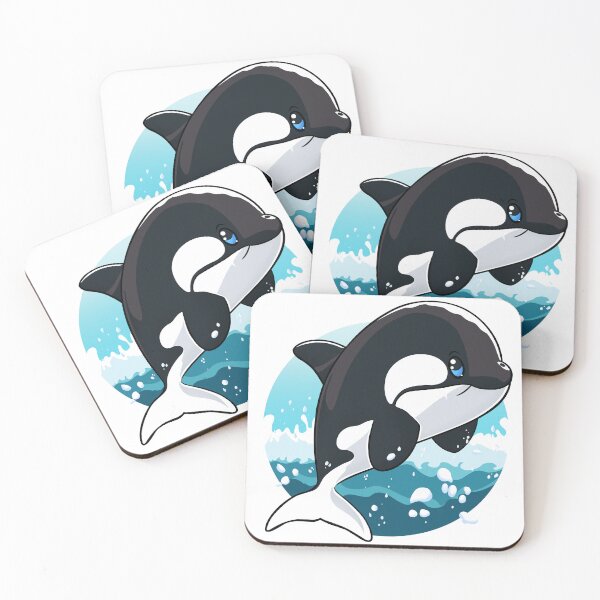 Item preview, Kawaii Orca - Borderless designed and sold by nubedetormenta.