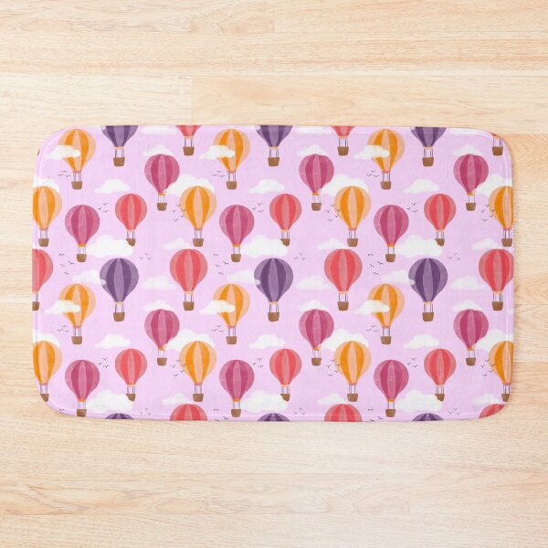 Item preview, Hot air balloons summer sky pink designed and sold by Kimmygowland.