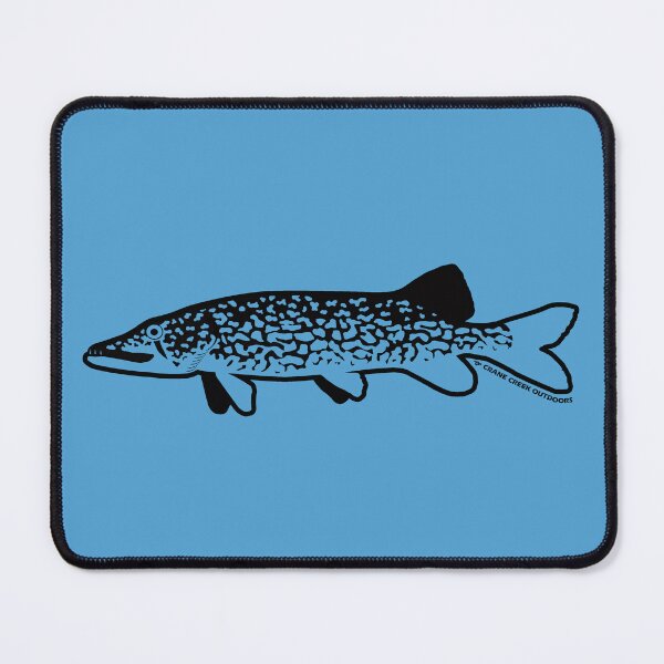 Item preview, Chain Pickerel, Black Outline designed and sold by CraneCreek.