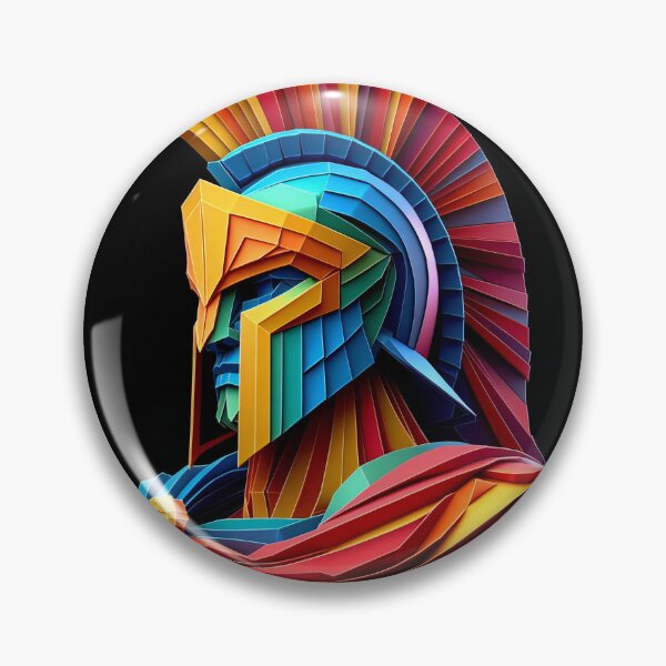 Item preview, Colorful Spartan Strong in Origami Vector Art Design for Men and Women designed and sold by beben76.