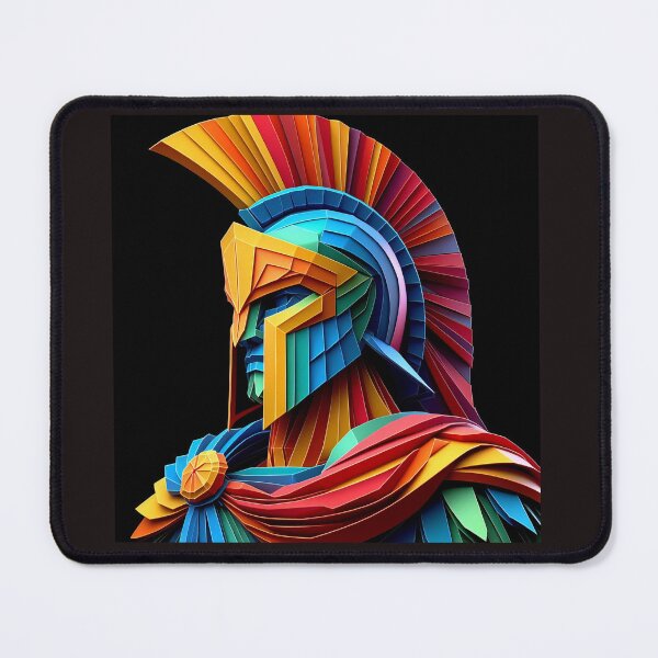 Item preview, Colorful Spartan Strong in Origami Vector Art Design for Men and Women designed and sold by beben76.
