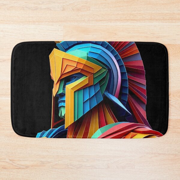 Item preview, Colorful Spartan Strong in Origami Vector Art Design for Men and Women designed and sold by beben76.