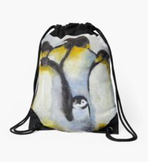 Penguin Party Drawstring Bag