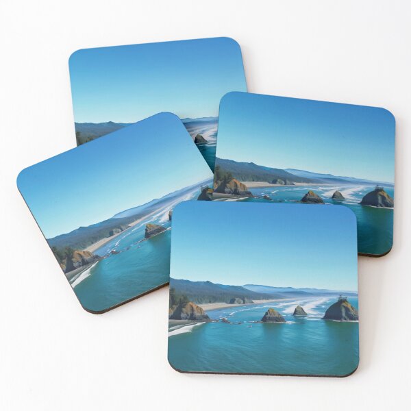 Item preview, Blue Seas on the Oregon Coast designed and sold by YuckyCat.