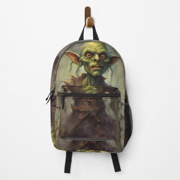 Item preview, Goblin Warrior - goblincore goblin zombie fantasy oil painting illustration designed and sold by Fantasy Cache.