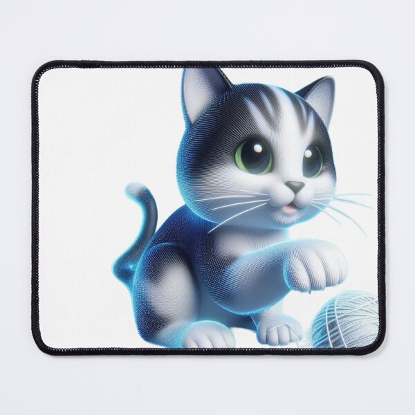 Item preview, Playful kitten with a ball of yarn designed and sold by zdzdesigner.