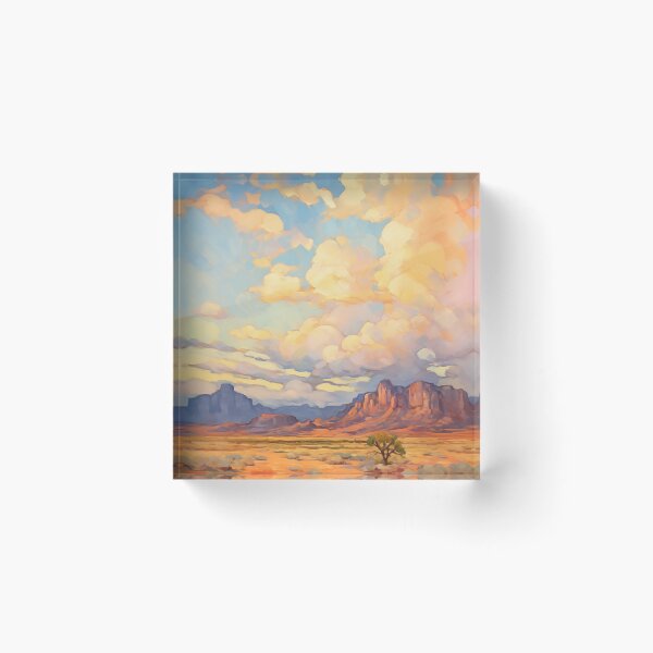 Item preview, William Hawkins inspired Desert  designed and sold by EveNorthArt.
