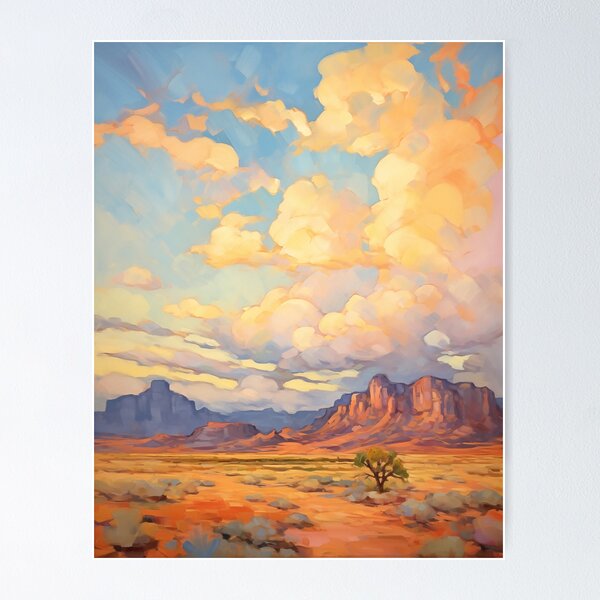 Item preview, William Hawkins inspired Desert  designed and sold by EveNorthArt.