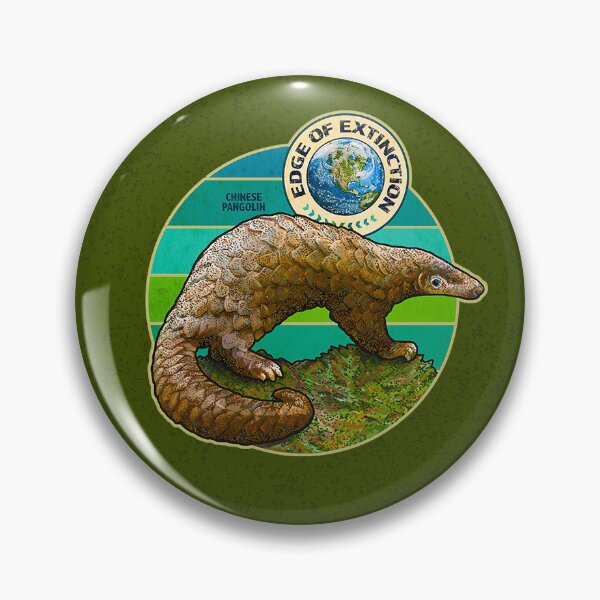 Item preview, EDGE OF EXTINCTION Chinese Pangolin designed and sold by rorabeenie.