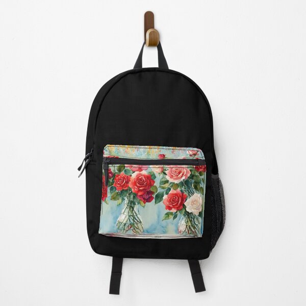 Item preview, Red and White Roses - A Watercolor Bouquet designed and sold by Delemore Art.