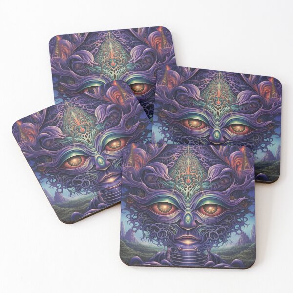 Item preview, Guardians of the Psyche: Psychedelic Mechanical Elves designed and sold by pooshda.