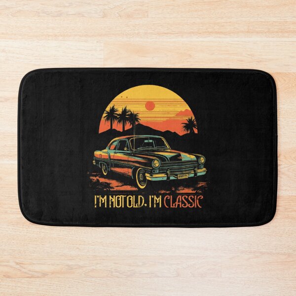 Item preview, I'm Not Old, I'm Classic Retro Vintage Sunset Classic Car  designed and sold by DrawHandArt.