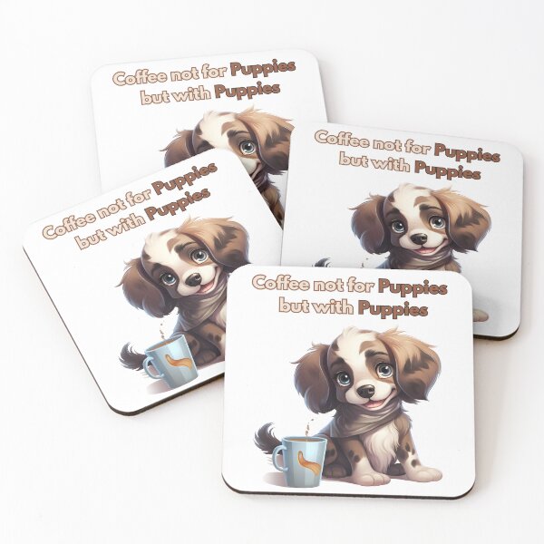 Item preview, Coffee with Cute Puppies  designed and sold by Promoc.