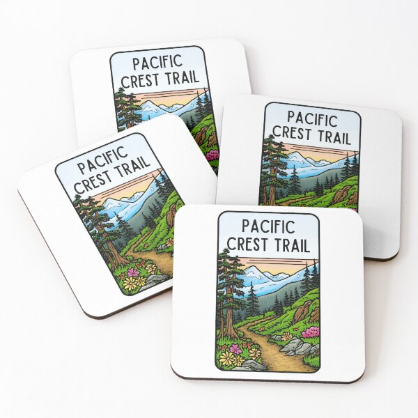 Item preview, Pacific Crest Trail in Colorful Line Illustration designed and sold by WatercolorWilds.