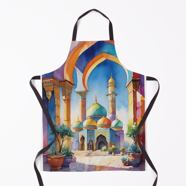 Item preview, Uzbekistan Architecture Rainbow Watercolor designed and sold by Places On Earth.