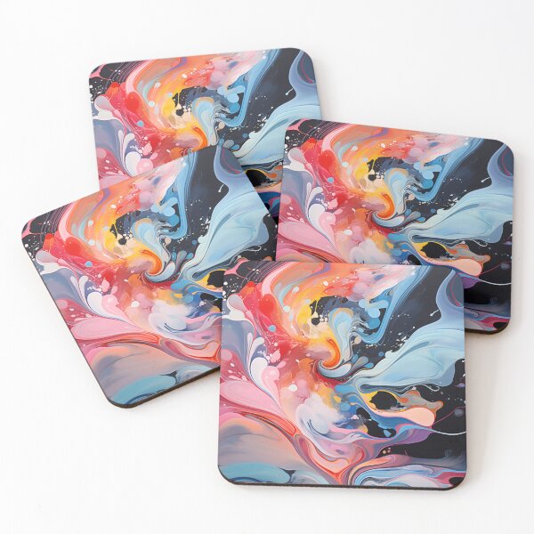 Item preview, Color Flow - Abstract Liquid Fusion Artwork designed and sold by pooshda.