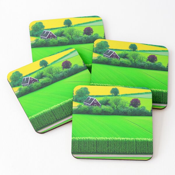 Item preview, Green Fields of a Dutch Farm designed and sold by YuckyCat.