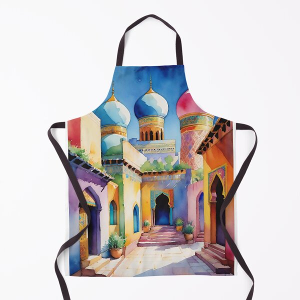 Item preview, Uzbekistan Architecture Rainbow Watercolor designed and sold by Places On Earth.
