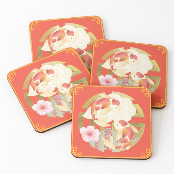 Item preview, Koi Fish and Flower designed and sold by SpiralBalloon.