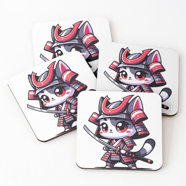 Item preview, Samurai cat designed and sold by FerdiEverywhere.