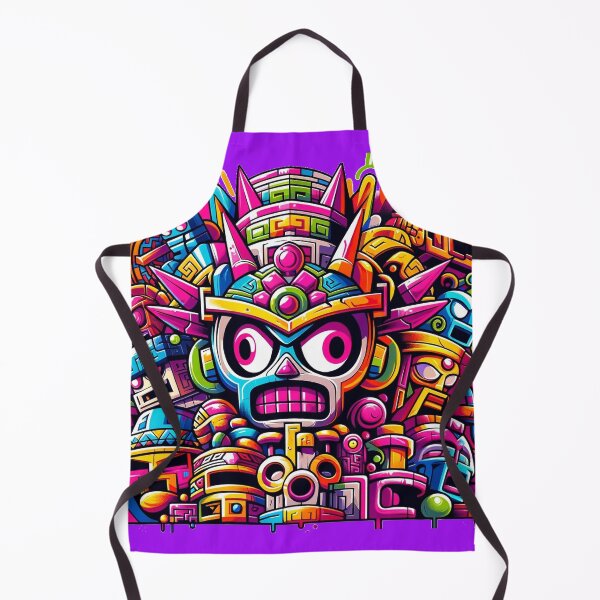 Item preview, Vibrant Aztec Warrior Mesoamerican Inspired Artwork designed and sold by WickedAI.