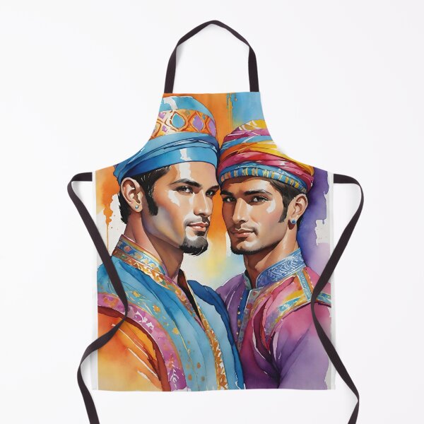 Item preview, Uzbekistan Men Handsome Watercolor Art designed and sold by Places On Earth.