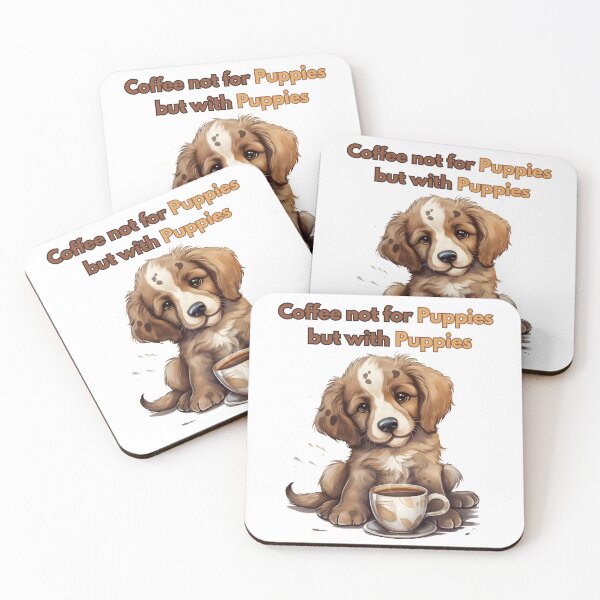 Item preview, Coffee with Cute Puppies  designed and sold by Promoc.