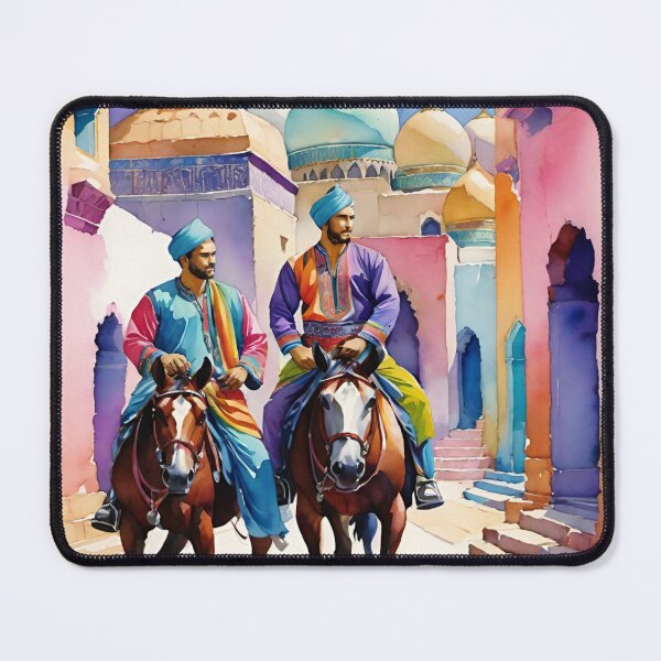 Item preview, Uzbek Men in Horses designed and sold by Places On Earth.