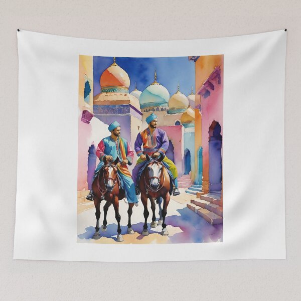 Item preview, Uzbek Men in Horses designed and sold by Places On Earth.