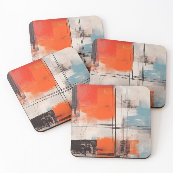 Item preview, Structural Harmony - Geometric Abstract Painting designed and sold by pooshda.