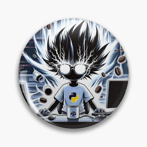 Item preview, Code Charge: The Programmer's High Voltage Python Session designed and sold by TuringTacoTales.