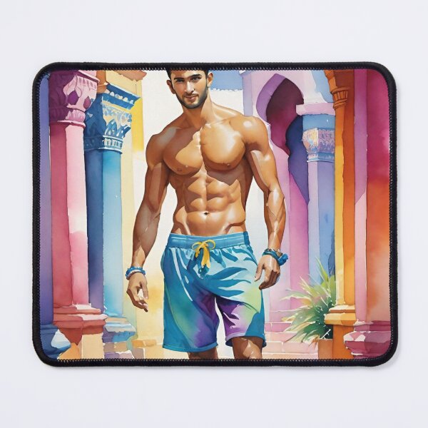 Item preview, Uzbek men shirtless beautiful designed and sold by Places On Earth.