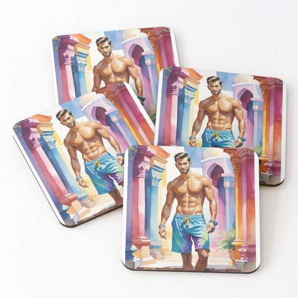 Item preview, Uzbek men shirtless beautiful designed and sold by Places On Earth.