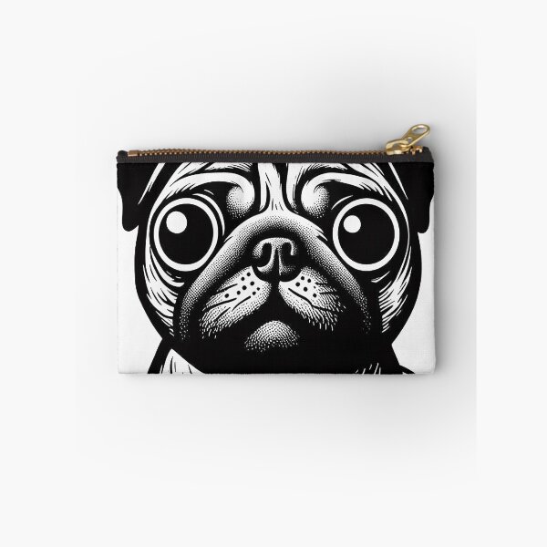 Item preview, Pug Art - Black and white designed and sold by FunnehGacha.