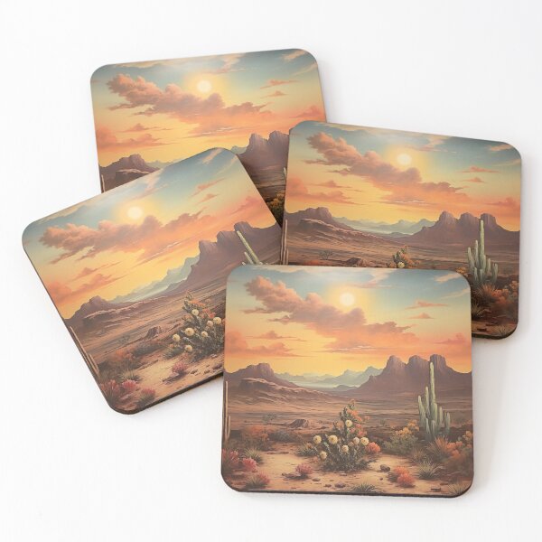 Item preview, Desert sunset designed and sold by EveNorthArt.