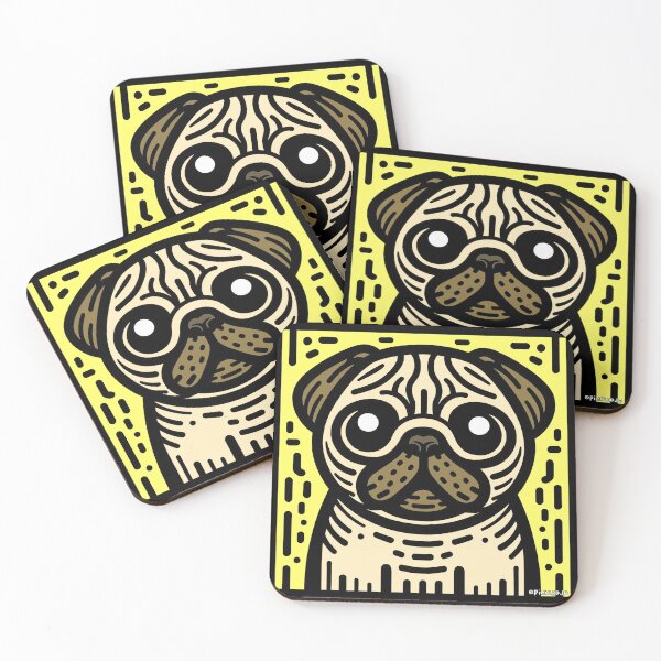 Item preview, Pug Pop Art - Black and white designed and sold by FunnehGacha.