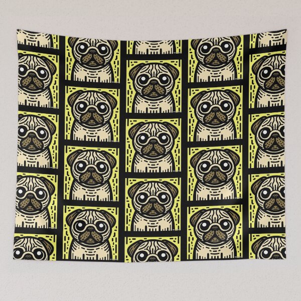 Item preview, Pug Pop Art - Black and white designed and sold by FunnehGacha.