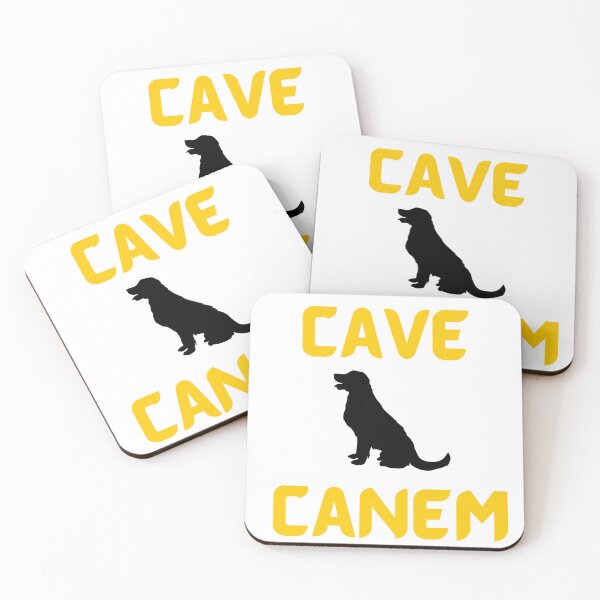 Item preview, Cave Canem, be aware of the dog Sticker designed and sold by Qafilla  ⭐⭐⭐⭐⭐.