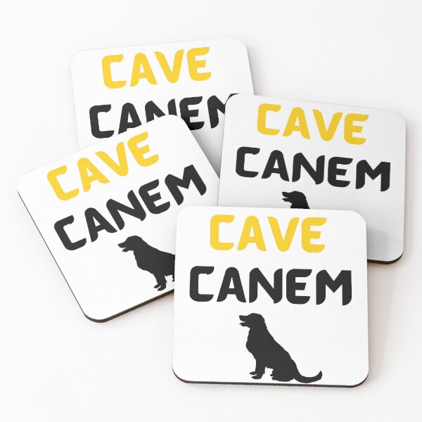 Item preview, Cave Canem, be aware of the dog Sticker designed and sold by Qafilla  ⭐⭐⭐⭐⭐.